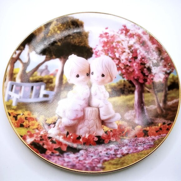 Precious Moments Enesco Classics Plate Collection Sam Butcher Love One Another - Picture 3 of 8